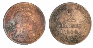 2 centimes Dupuis 1900