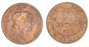 2 centimes Dupuis 1904