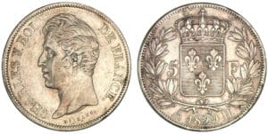 5 francs Charles X 2ème type 1829 H (La Rochelle)