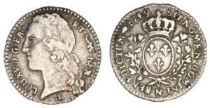 Louis XV - Dixième d'écu au bandeau 1749 N (Montpellier)