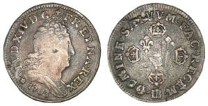 Louis XIV - 10 sols aux 4 couronnes 1703 BB (Strasbourg)