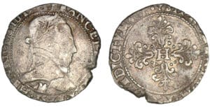 Henri III - Demi-franc au col plat 1578 M (Toulouse)