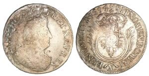 Louis XIV - Demi-écu aux Palmes 1694 X (Amiens)