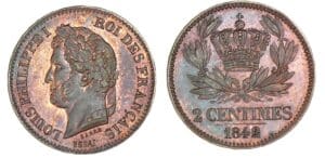 2 centimes Louis-Philippe 1842 - Essai.