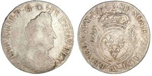Louis XIV - Demi-écu aux palmes 1694 AA (Metz)