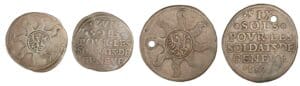 Suisse - Genéve - Lot de sols pour les soldats de Genéve 1591