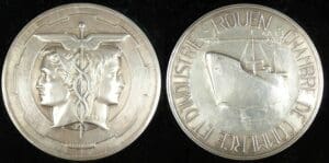 Médaille de la chambre de commerce et d'industie de Rouen - J.H. Coëffin