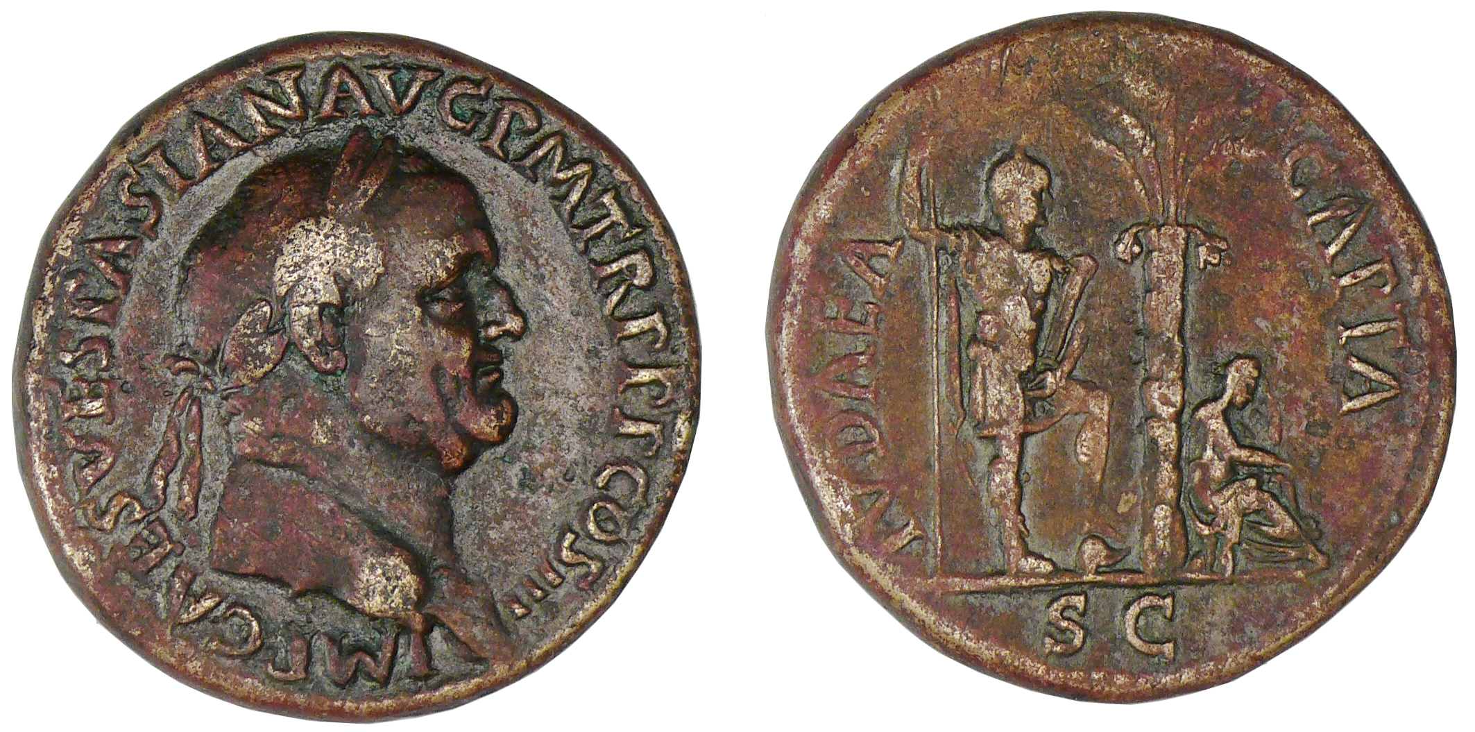 Vespasien - Sesterce (71, Rome) Vespasien - Sesterce (71, Rome)