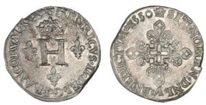 Henri II - Gros de 6 blancs de NESLES 1550 A (Paris)