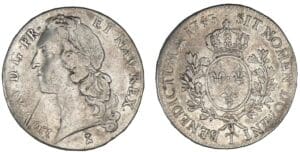 Louis XV - Ecu au bandeau 1743 T (Nantes)