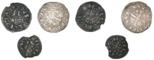 Seigneurie du Béarn - Lot de 3 monnaies deniers et obole