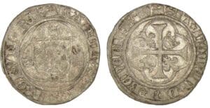 Charles VII - Blanc au briquet 1er type (Dijon)