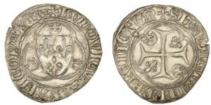 Louis XI - Blanc à la couronne (Saint-Lô)