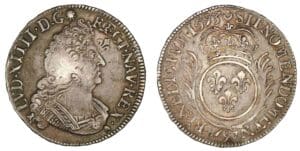 Louis XIV - Demi-écu aux palmes 1693 9 (Rennes)