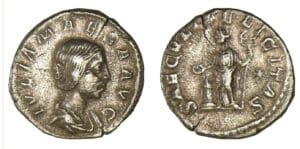 Julia Maésa - Denier (218/220, Rome) La Félicité