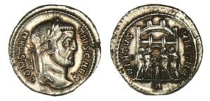 Constance Chlore - Argenteus (295/297, Rome)