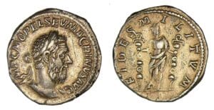 Macrin - Denier (217/8, Rome) La Fidélité