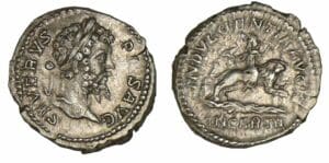 Septime Sévère - Denier (204, Rome) Carthage à cheval
