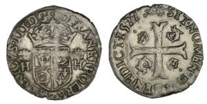 Henri III - Douzain du Dauphiné 1er type 1577 Z (Grenoble)