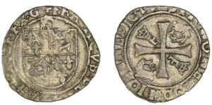 François 1er - Blanc à la couronne du Dauphiné 7ème type (Montélimar)