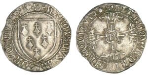 Bretagne - François II - Blanc d'argent à l'écu (Nantes)