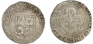 François 1er - Douzain du Dauphiné à la croisette - 2ème type (Romans)