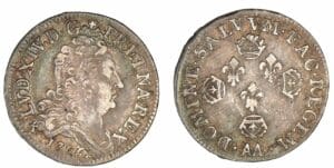 Louis XIV - 10 sols aux 4 couronnes 1706 AA (Metz)