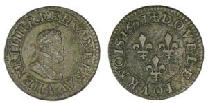 Henri IV - Double tournois 1607 A (Paris)