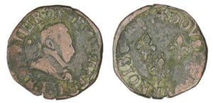 Henri III - Double tournois 1594 M (Toulouse)
