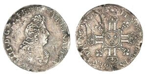 Louis XIV - Douzième d'écu aux 8 L - 2ème type 1704 K (Bordeaux)