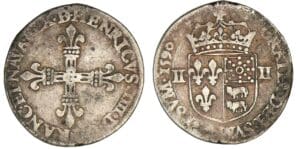 Henri IV - Quart d'écu Béarn 1590 (Pau)