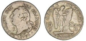 15 sols type FRANCOIS 1791 H (La Rochelle)