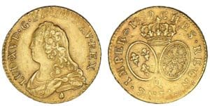 Louis XV - Louis d'or aux lunettes 1739 Q (Perpigan)