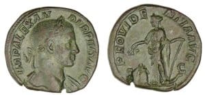 Alexandre Sévère - Sesterce (231, Rome) La Prévoyance