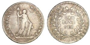 Italie - République de Naples - 6 carlini SD (1799)