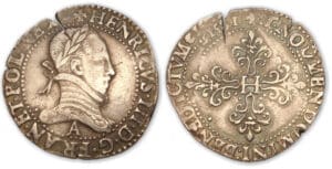Henri III - Franc au col plat 1581 A (Paris)