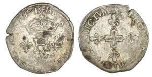 Henri III - Double sol parisis 1580 N (Montpellier)