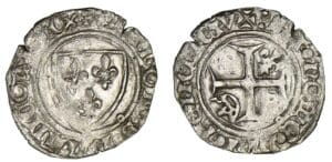 Charles VI - Demi-guénar (Angers)