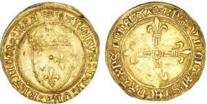 Charles VIII -  Ecu d'or au soleil  (Rouen)