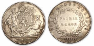 Jeton argent Ville de Lyon 1761