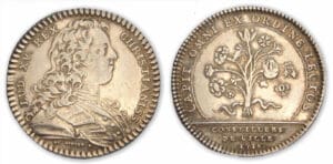 Louis XV - Jeton argent conseillers de ville 1718