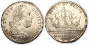 Louis XV - Jeton argent ville de La Rochelle 1754