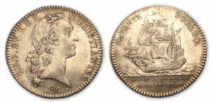 Louis XV - Jeton argent ville de La Rochelle