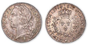 Louis XV - Dixième d'écu au bandeau 1753 W (Lille).