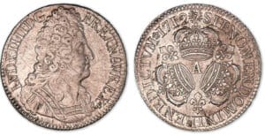 Louis XIV - Ecu aux trois couronnes 1712 A (Paris).