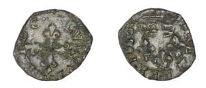 Louis XIV - Liard de Lyon frappé au marteau 1656 (Lyon)