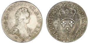 Louis XV - Ecu Vertugadin 171- T (Nantes)