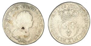 Louis XV - Quart d'écu Vertugadin 1716 X (Amiens)