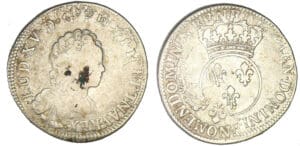 Louis XV - Quart d'écu Vertugadin ---- W (Lille)