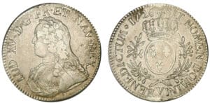 Louis XV - Ecu aux lauriers 1726 V (Troyes)